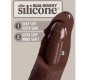 King Cock ELITE - REĀLISTS SILIKONA DILDO 17,8 CM BRŪNA