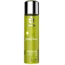 Swede FRUITY LOVE WARMING EFFECT MASSAGE OIL VANILLA AND GOLD PEAR 60 ML.