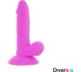 Diversia FLEXIBLE VIBRATING Dildo 17 CM - violets