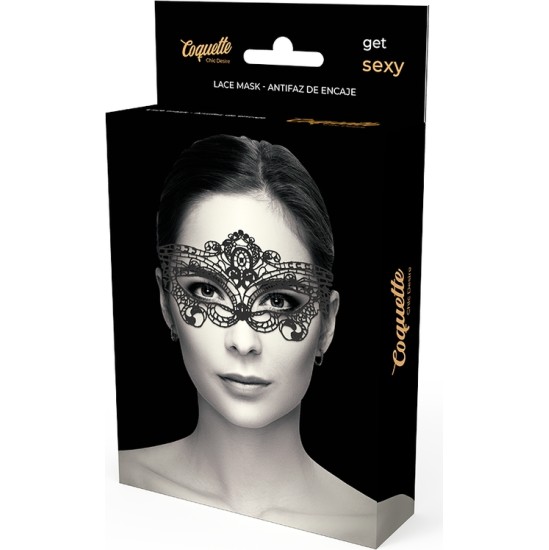 Coquette Accessories COQUETTE CHIC DESIRE - FINE BLACK LACE MASK