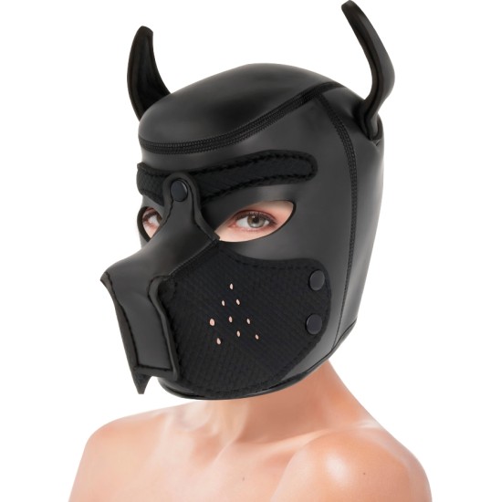 Darkness Bondage DARKNESS - NEOPRENE DOG MASK WITH REMOVABLE MUZZLE M