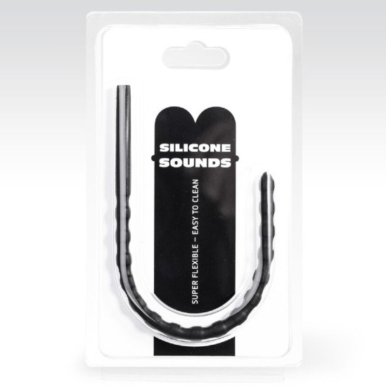 All Black 8/10 MM SILICONE URETHRAL PROBE