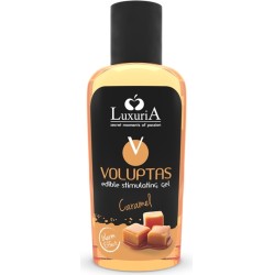 Intimateline Luxuria LUXURIA VOLUPTAS PĀRTIKAS MASĀŽAS GELS SILDOŠS EFEKTS - KARAMELE 100 ML