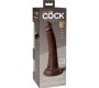 King Cock ELITE - REĀLISTS SILIKONA DILDO 17,8 CM BRŪNA