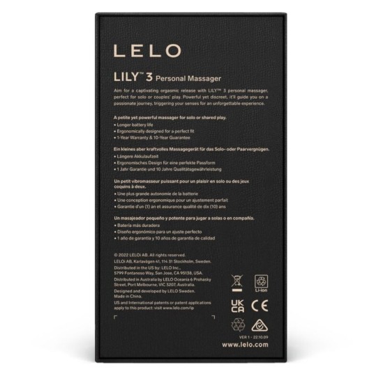 Lelo ПЕРСОНАЛЬНЫЙ МАССАЖЕР LILY 3 — ПОЛЯРНЫЙ ЗЕЛЕНЫЙ