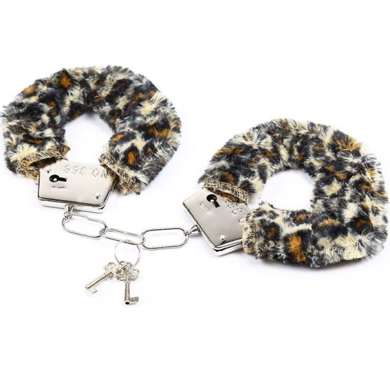 Ohmama Fetish VELVETEEN FURLINED METAL WRIST CUFFS