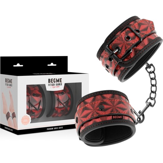 Begme Red Edition BEGME - RED EDITION PREMIUM ANKLE CUFFS WITH NEOPRENE LINING