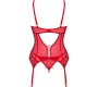 Obsessive Corsets OBSESSIVE - INGRIDIA CORSET & THONG RED M/L