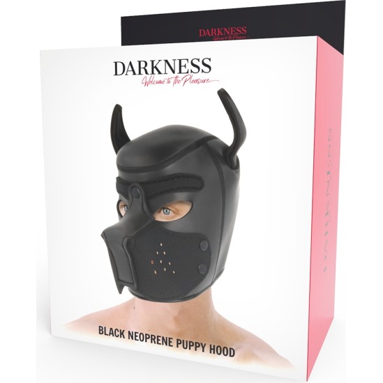 Darkness Bondage DARKNESS - NEOPRENE DOG MASK WITH REMOVABLE MUZZLE M