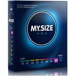 My Size Pro PREzervatīvi 69 MM 3 VIENĪBAS