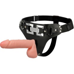 Harness Attraction DELUXE HARNESS WITH REALISTIC VIBRATION 18 X 4.5CM