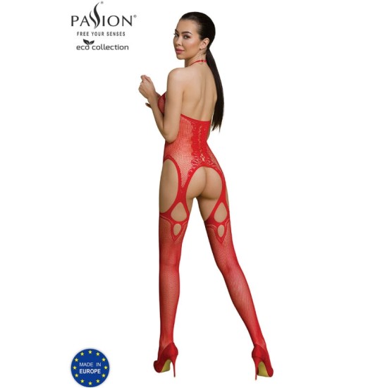 Passion Woman Bodystockings AISTRA - EKO KOLEKCIJA BODYSTOCKING ECO BS013 RAUDONA