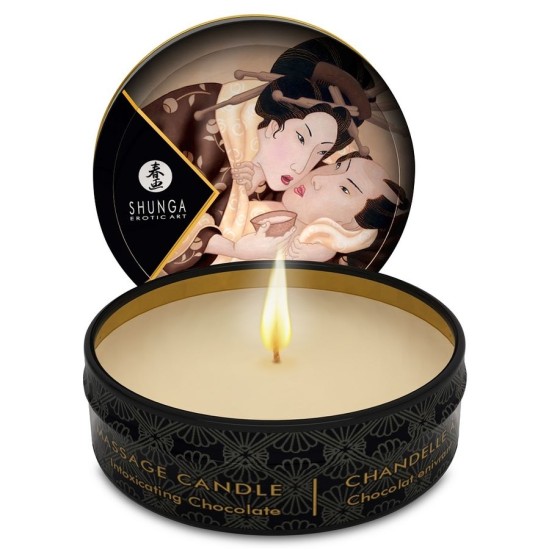 Shunga Candles SHUNGA - MINI GĪSTĪBA SVĒTĪBĀ ŠOKOLĀDES MASĀŽAS SVECE 30 ml