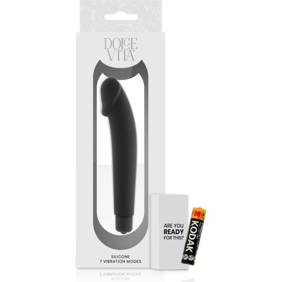 Dolce Vita Stimulējošs vibrators melns