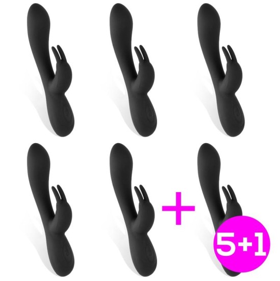 Tardenoche Pakendis 5+1 Noir Vibrador Silicona Liquida