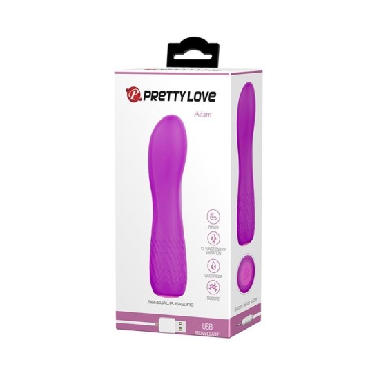 Prettylove Vire Adam USB Silicone Purple