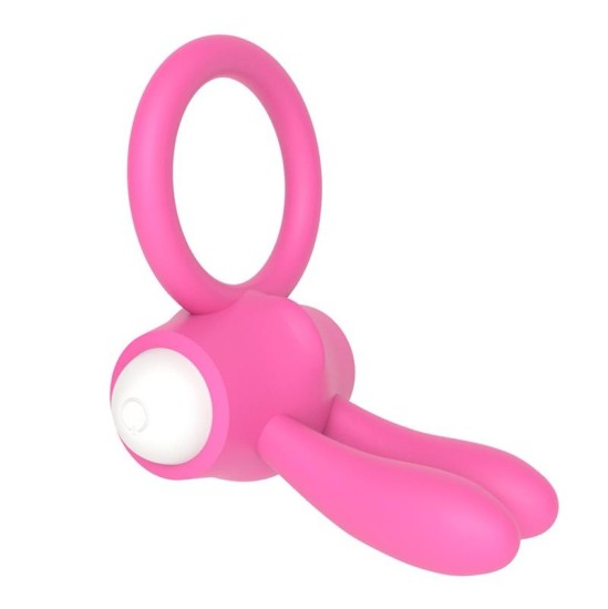 Lovetoy Vibrating Cockring Power Clit Pink