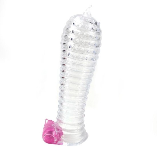 A-Gusto Vibrating Penis Sleeve Clear