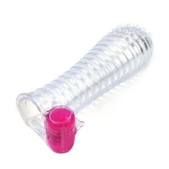 A-Gusto Vibrating Penis Sleeve Clear