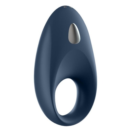 Satisfyer Royal One Vibrating Ring with APP Blue