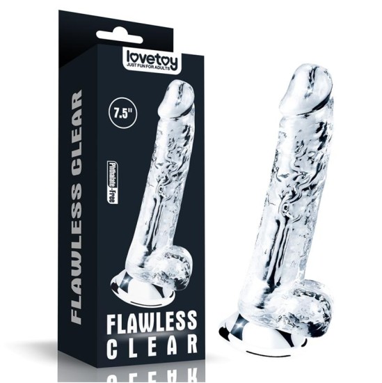 Lovetoy Dildo Flawless Clear 7.5 Clear