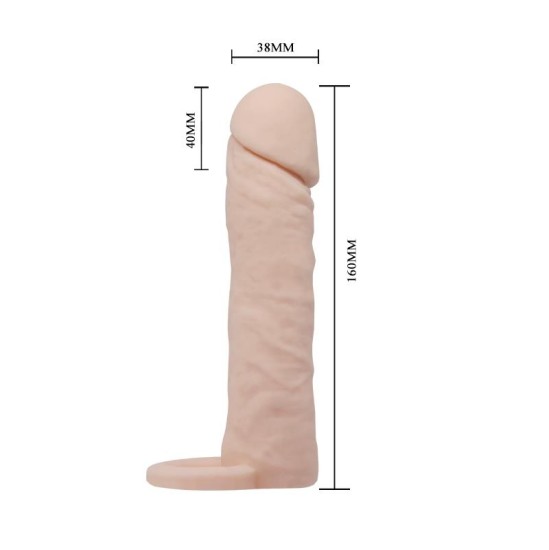 Baile Realistic Penis Sleeve Medium Flesh