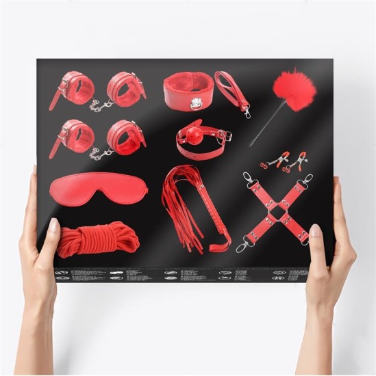 Intoyou Bdsm Line Bondage Set 10 Pieces Red