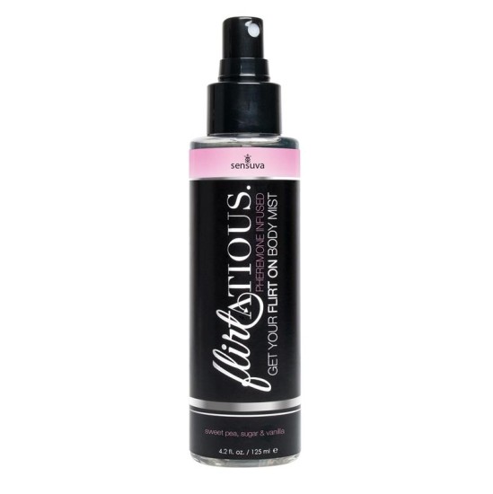 Sensuva Flirtatios Pheromone Body Mist Vanilla Sugar and Sweet Pea 125 ml