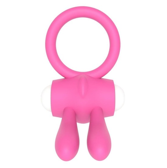 Lovetoy Vibrējošs Cockring Power Clit Pink