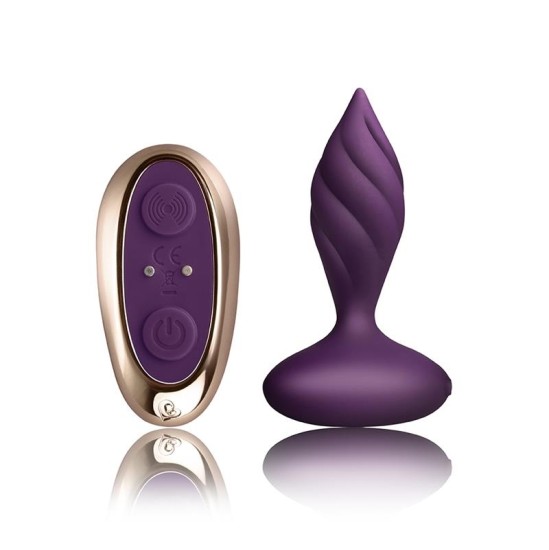 Rocksoff Butt Plug with Remote Control Petite Sensations Desire Purple