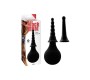 Chisa Anal Douche Set 15 cm Black