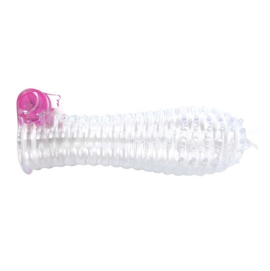 A-Gusto Vibrating Penis Sleeve Clear