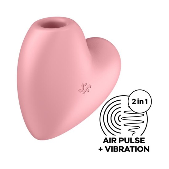 Satisfyer Cutie Heart Clitoris Sucker un Vibe Pink