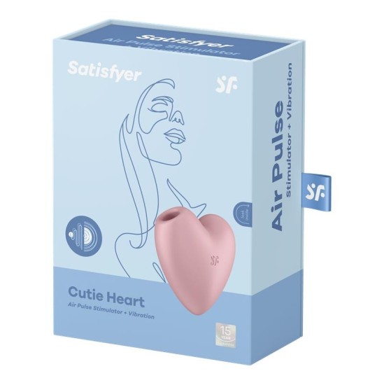 Satisfyer Cutie Heart Clitoris Sucker un Vibe Pink