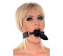 Latex Play Rimba Mouthgag ar dildo