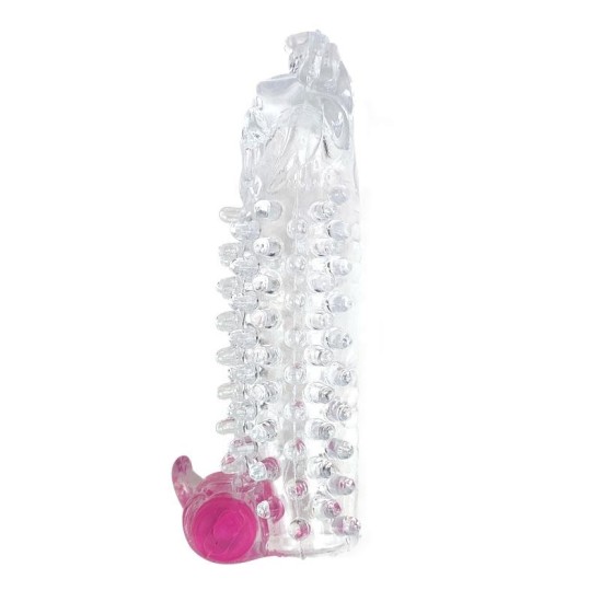 A-Gusto Vibrating Penis Sleeve Clear