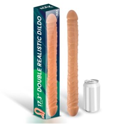 Max & Co Trent Double Realistic Dildo Flesh 17,3 - 44 cm