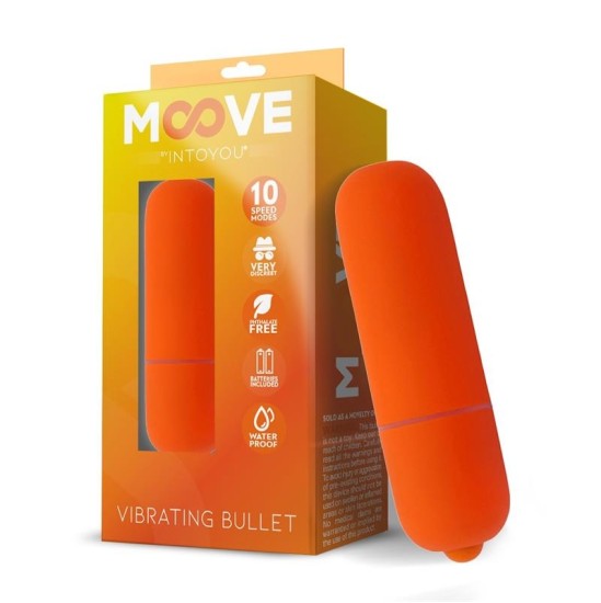 Moove Vibrating Bullet 10 Speeds oranž