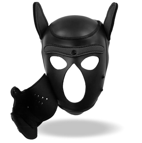 Intoyou Bdsm Line Hound Neoprene Dog Hound Removable Muzzle Black One Size