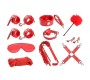 Intoyou Bdsm Line Bondage Set 10 Pieces Red