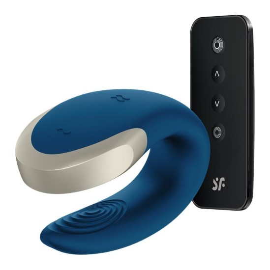 Satisfyer Double Love Luxury Partner vibrators ar APP Blue