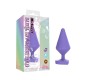 Chisa Large Luv Heart Plug Purple Silicone