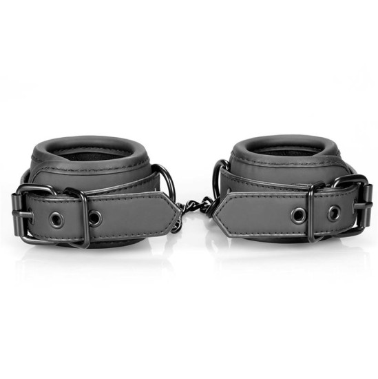 Intoyou Black Shadow Handcuffs Vegan Leather