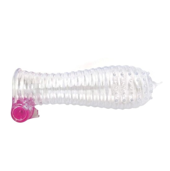 A-Gusto Vibrating Penis Sleeve Clear