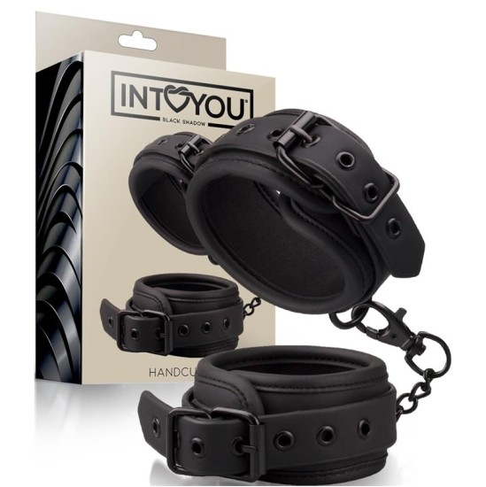 Intoyou Black Shadow Наручники из веганской кожи