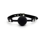 Latetobed Bdsm Line Silicon Ball Gag 4 cm ar piekaramo slēdzeni melna