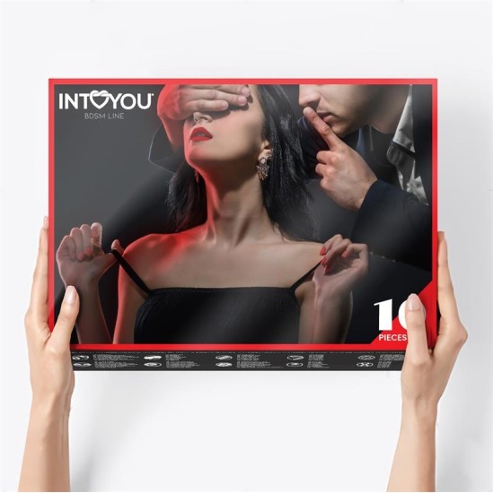 Intoyou Bdsm Line Bondage Set 10 Pieces Red