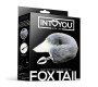 Intoyou Bdsm Line Halli ja valge Foxy sabaga anaalpistik, suurus S