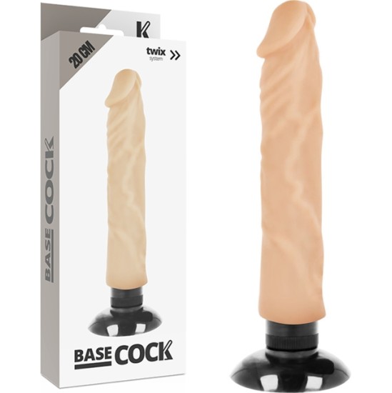 Basecock REALISTIK VIBRAATOR 2-1 LIHA 20 CM