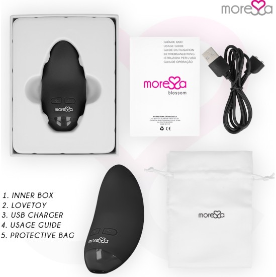 Moressa BLOSSOM melns VIBRATOR